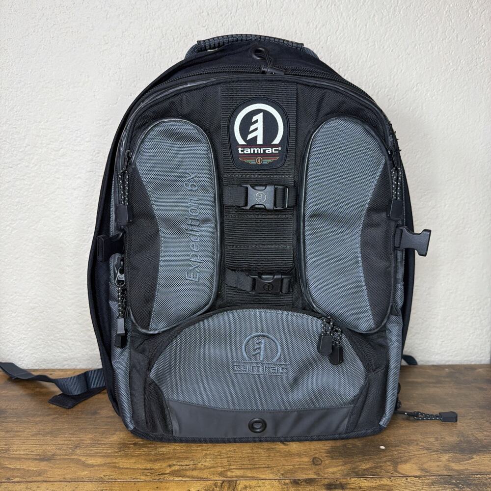 Tamrac Expedition 6X Camera Backpack DSLR Lens Gear Bag Black Gray